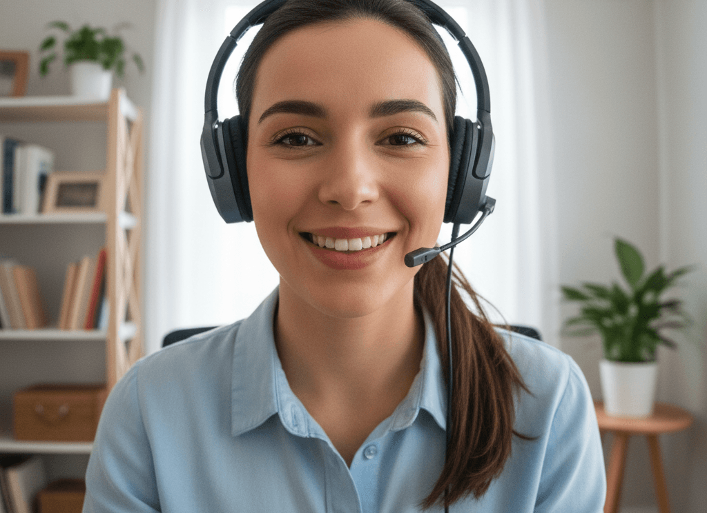 Student in interview